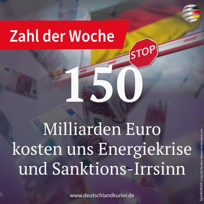 150 Mrd. Euro kosten uns Energiekrise und Sanktions-Irrsinn