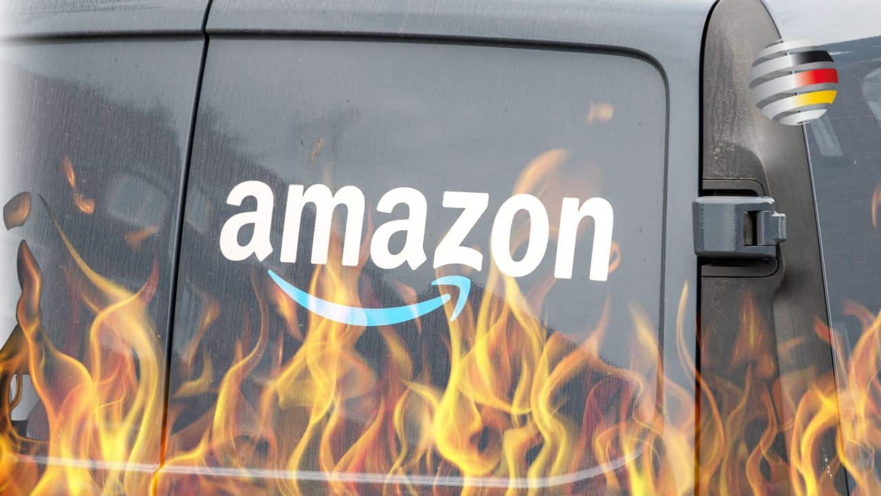 Mai-Krawalle in Berlin: 16 brennende Amazon-Transporter – Polizei mit Steinen und Feuerwerk attackiert