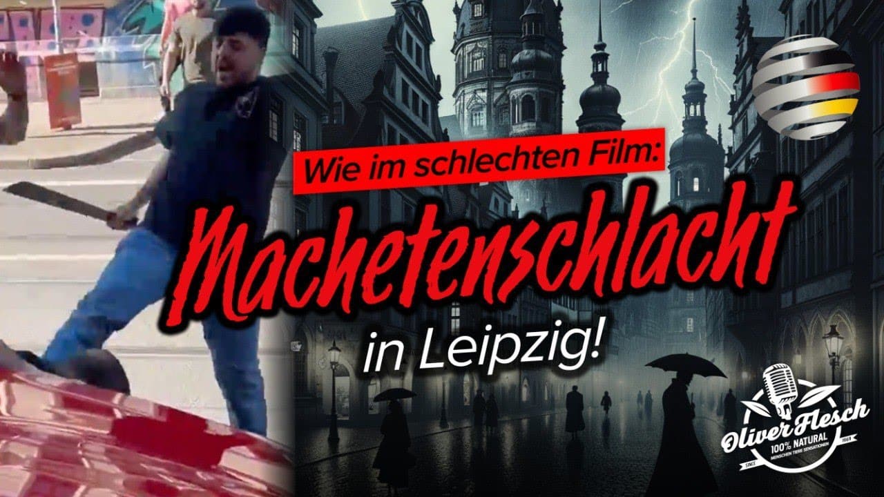 Mitten in Leipzig: MIGRANTEN-Straßenschlacht mit MACHETE!