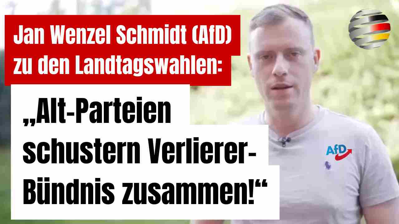 „Alt-Parteien schustern Verlierer-Bündnis zusammen“ | Jan Wenzel Schmidt (AfD) zu den Landtagswahlen