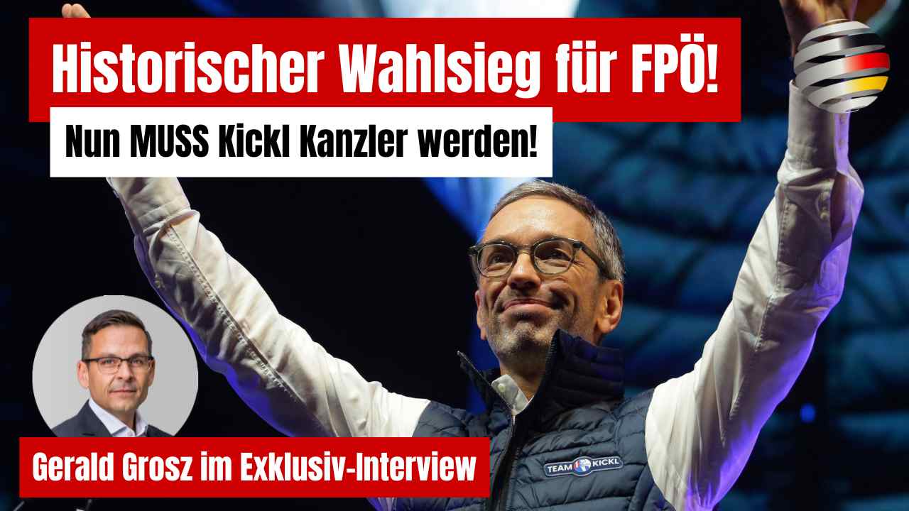 Historischer Wahlsieg für FPÖ! Nun MUSS Kickl Kanzler werden! | Gerald Grosz im Exklusiv-Interview