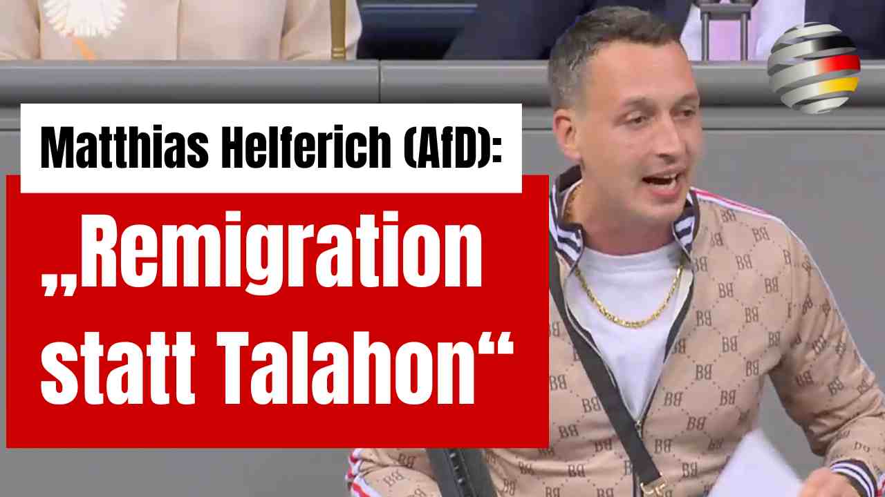 Matthias Helferich (AfD): „Remigration statt Talahon“ Matthias Helferich (AfD): „Remigration statt Talahon“