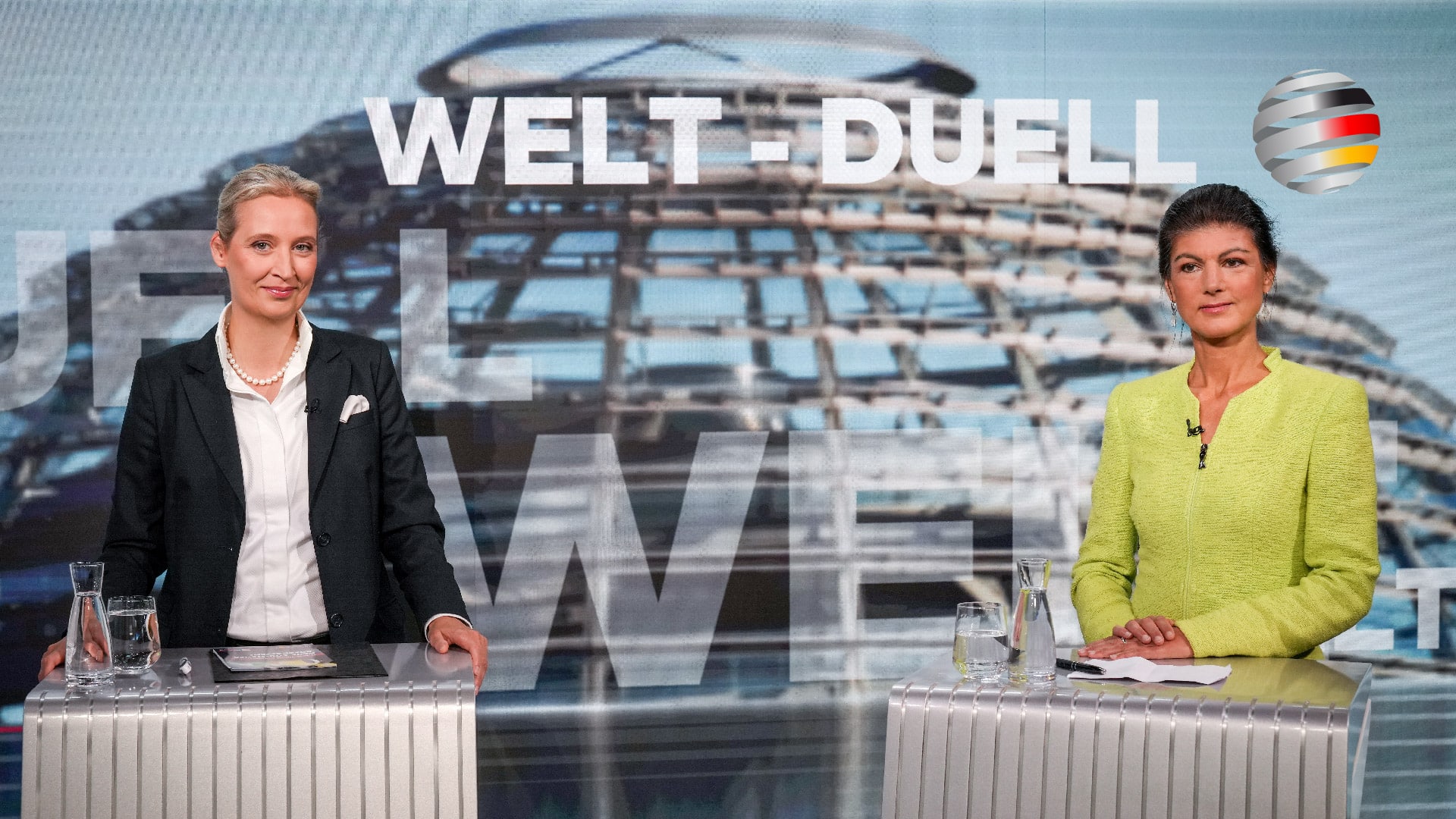 TV-Duell Weidel (AfD) vs. Wagenknecht (BSW): Zwei Parteichefinnen, die sich nichts schenkten!