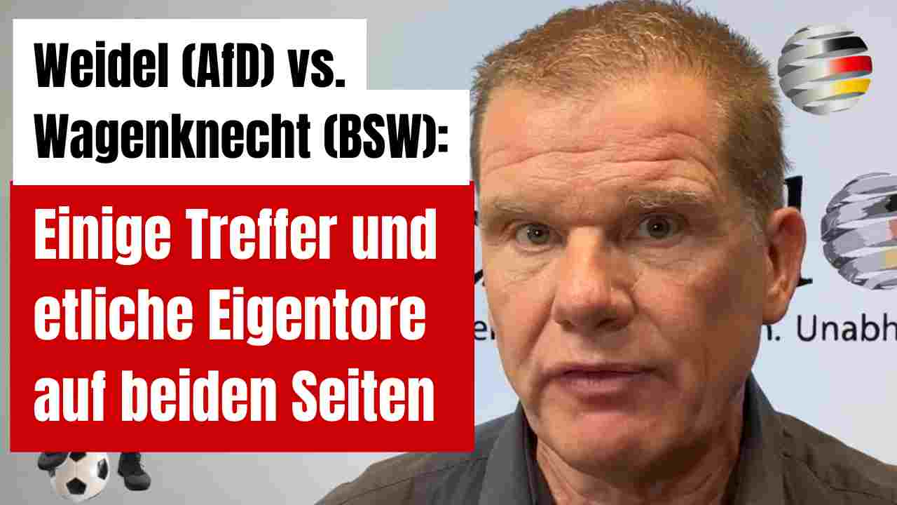 Weidel (AfD) vs. Wagenknecht (BSW): Einige Treffer und etliche Eigentore auf beiden Seiten Weidel (AfD) vs. Wagenknecht (BSW): Einige Treffer und etliche Eigentore auf beiden Seiten