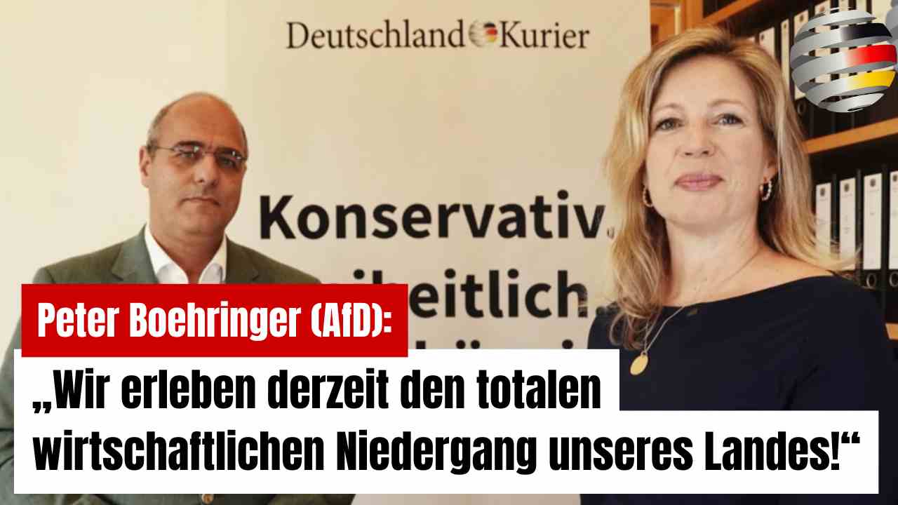 Peter Boehringer (AfD): „Wir erleben derzeit den totalen wirtschaftlichen Niedergang unseres Landes!“