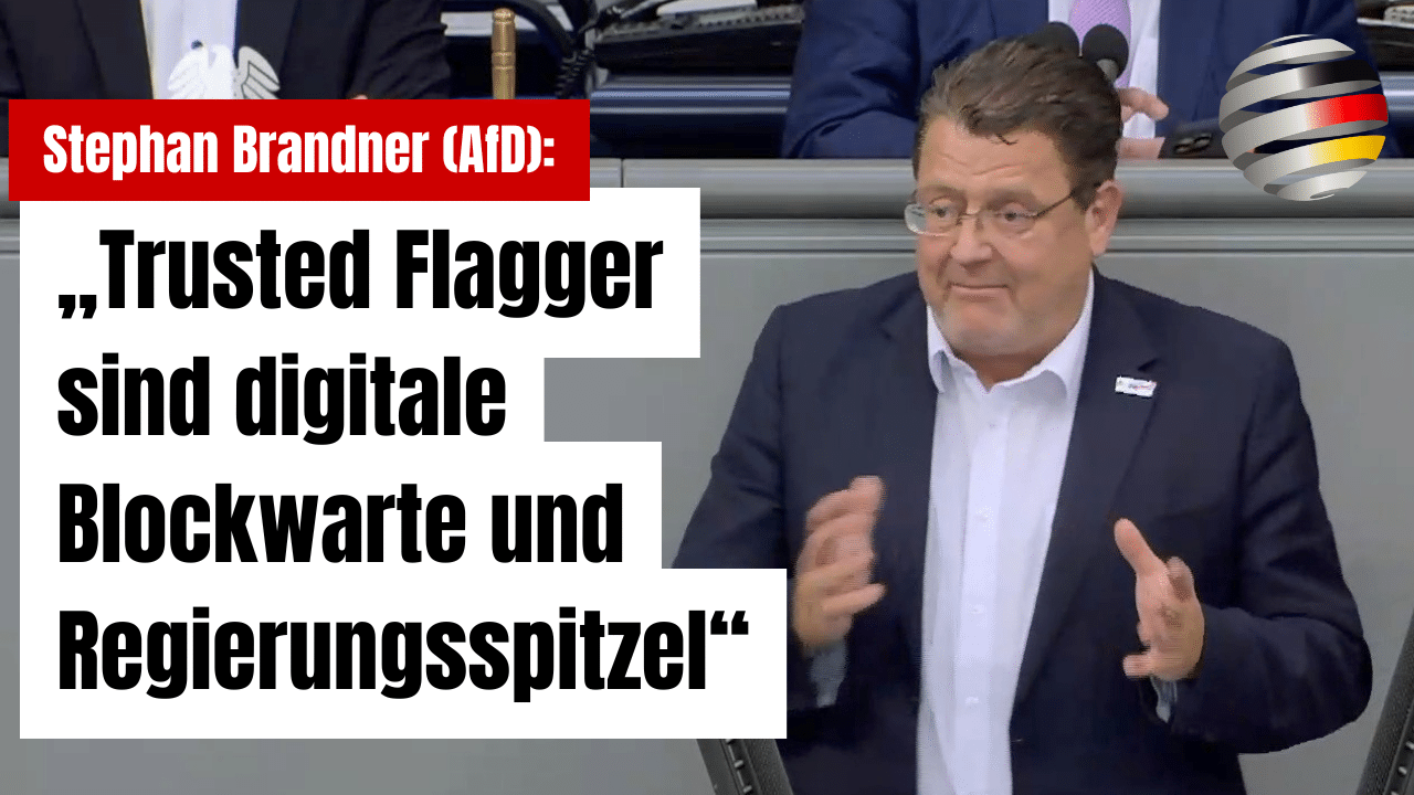 Stephan Brandner (AfD): „‚Trusted Flagger sind digitale Blockwarte und Regierungsspitzel“