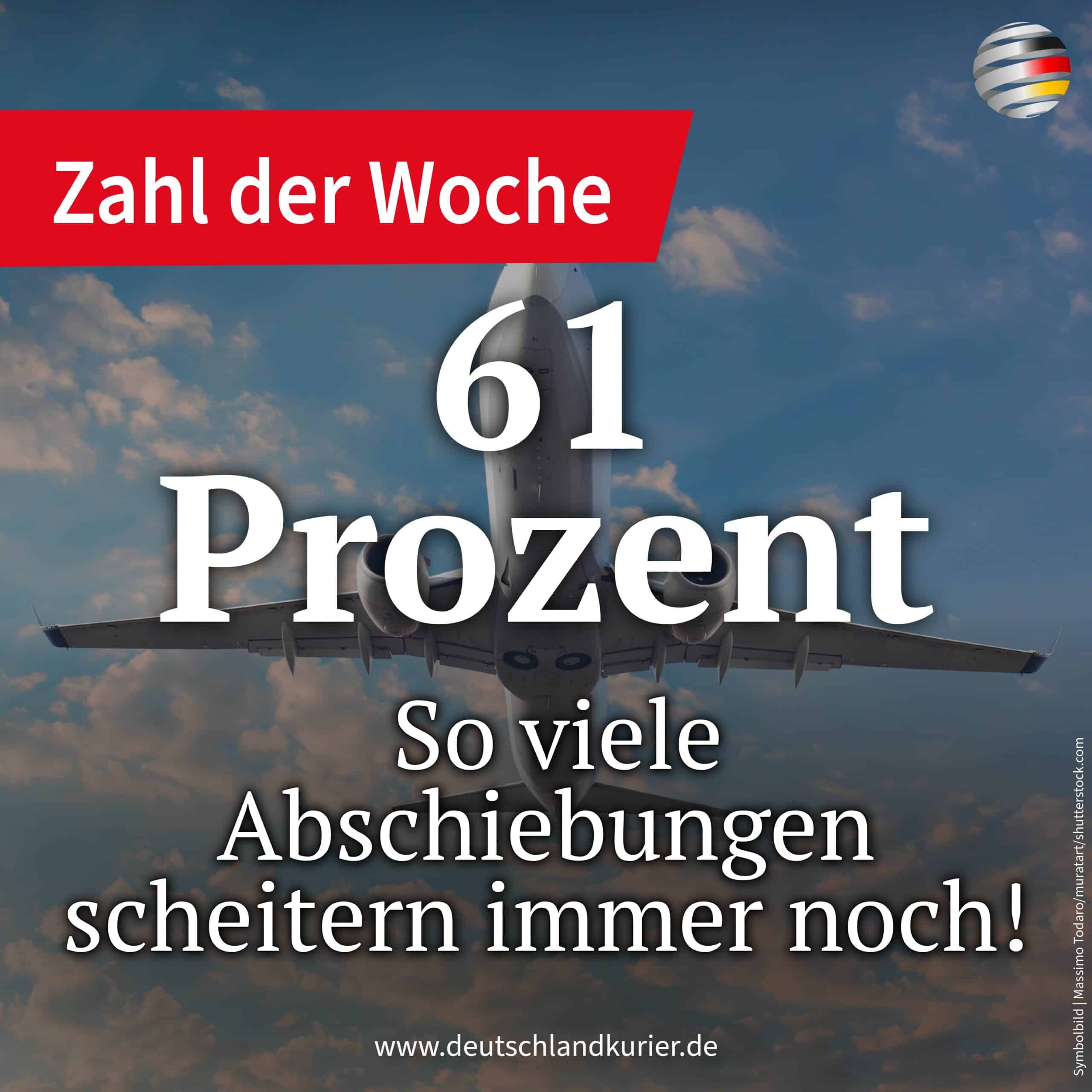 61 Prozent – So viele Abschiebungen scheitern immer noch!