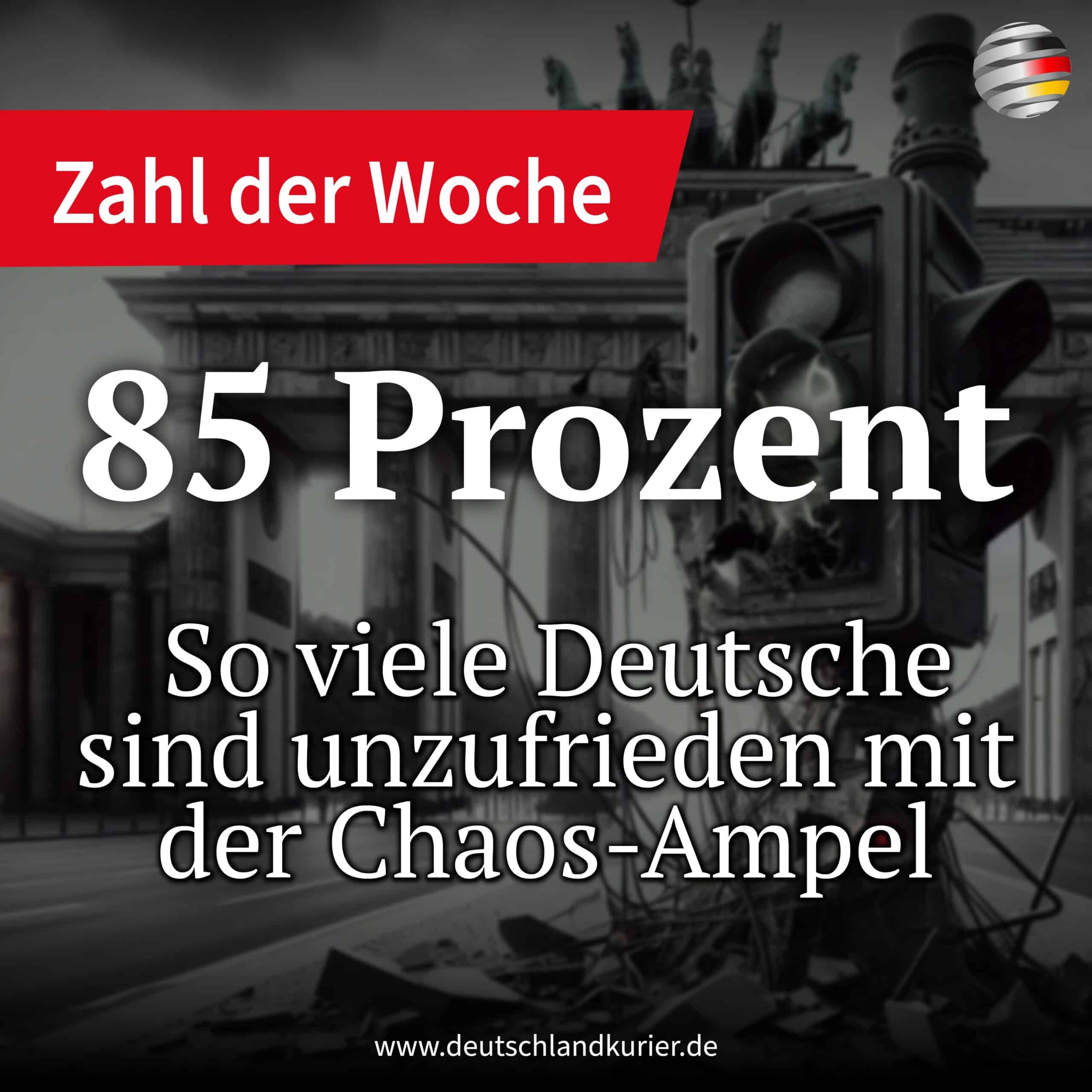 85 Prozent – So viele Deutsche sind unzufrieden mit der Chaos-Ampel