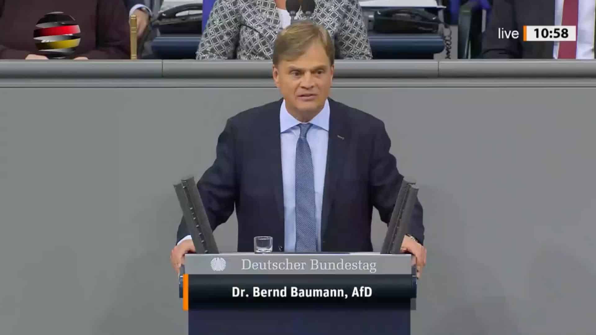 Bernd Baumann (AfD): „Für ein Deutschland, auf das wir alle wieder stolz sein können!“