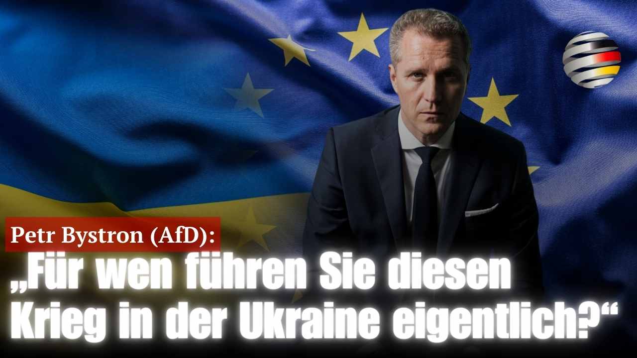 Petr Bystron (AfD): „Für wen führen Sie diesen Krieg in der Ukraine eigentlich?“ 