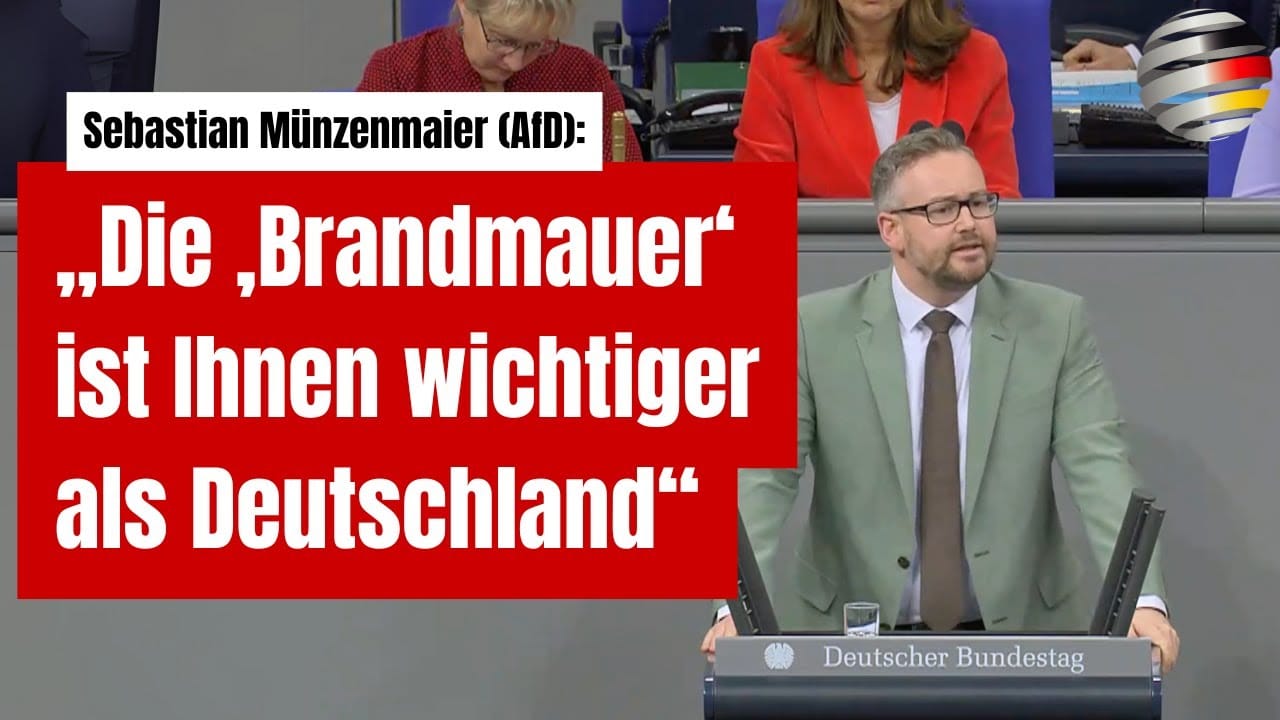 Sebastian Münzenmaier (AfD): „Die ‚Brandmauer‘ ist Ihnen wichtiger als Deutschland“