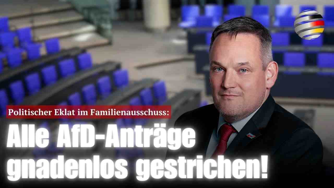 Politischer Eklat im Familienausschuss: Alle AfD-Anträge gnadenlos gestrichen! | Martin Reichardt (AfD)