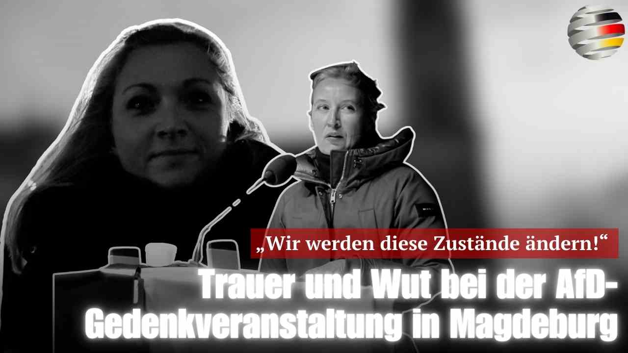 „Wir werden diese Zustände ändern!“ Trauer und Wut bei der AfD-Gedenkveranstaltung in Magdeburg