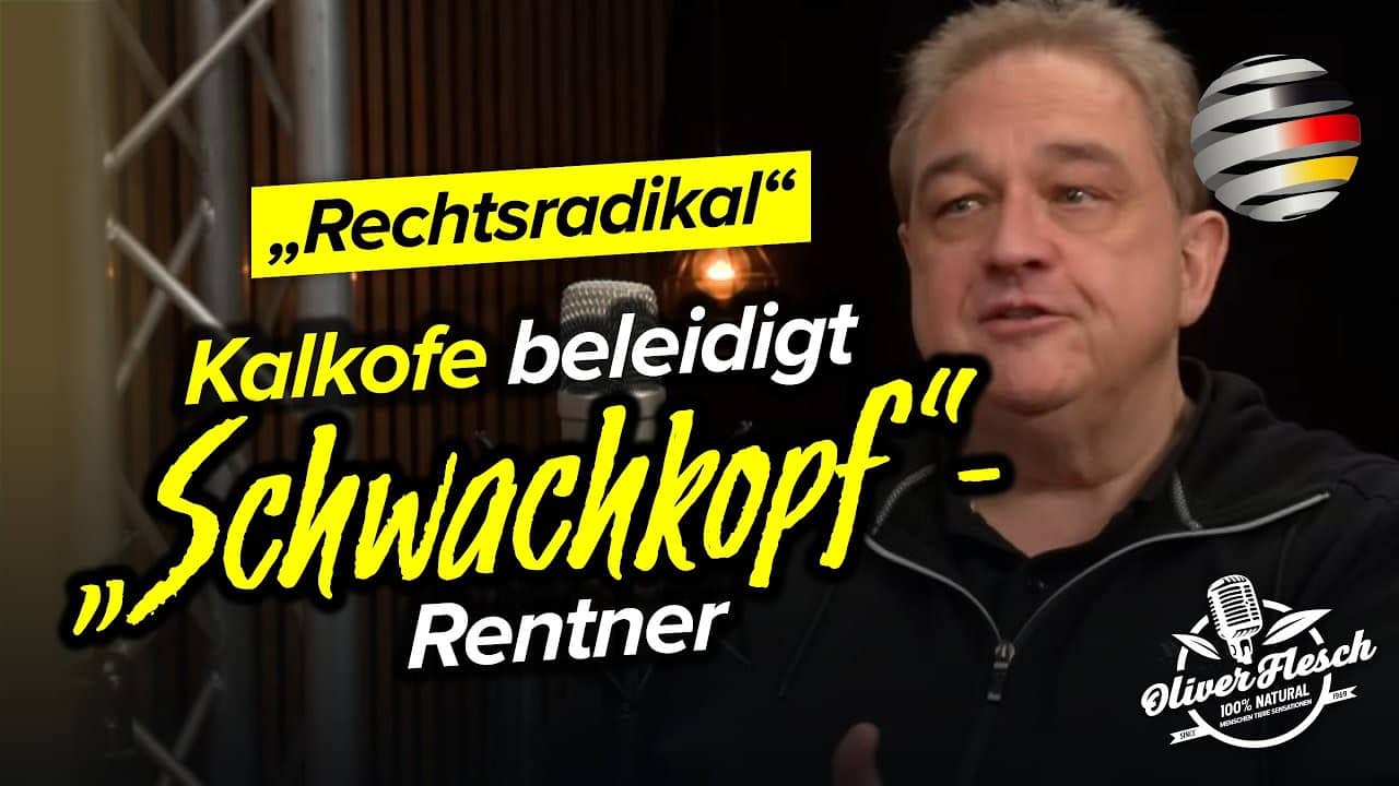 „Rechtsradikal“ – Systemclown Oliver Kalkofe beleidigt „Schwachkopf“-Rentner