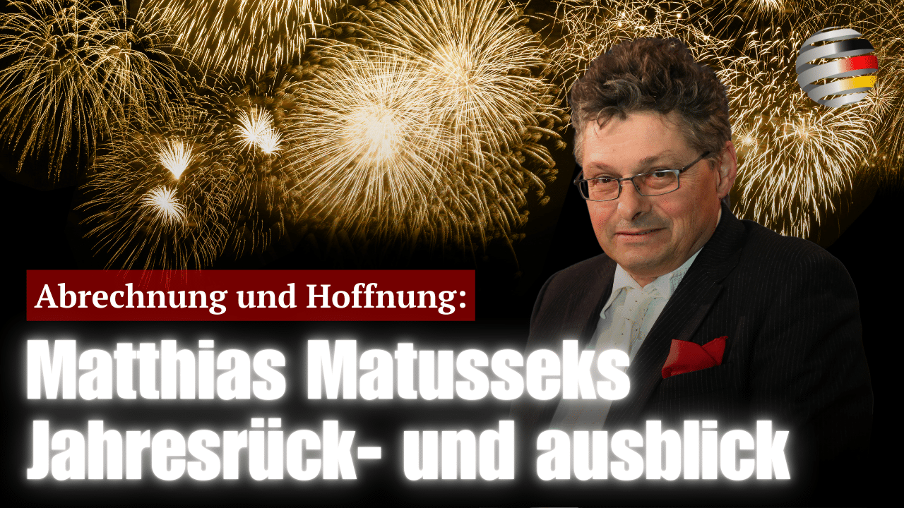 Abrechnung und Hoffnung: Matthias Matusseks Jahresrück- und ausblick