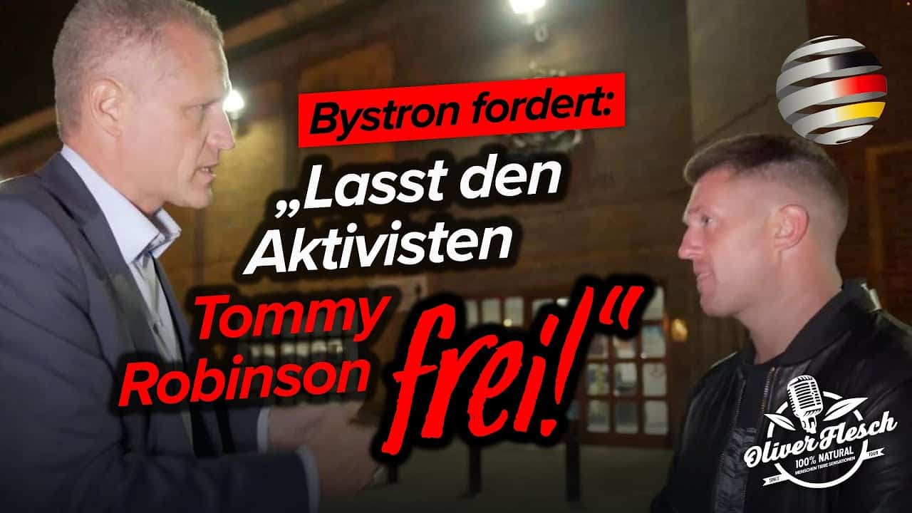 „Lasst den Tommy Robinson frei!“ – Fordern Petr Bystron (AfD) & Elon Musk