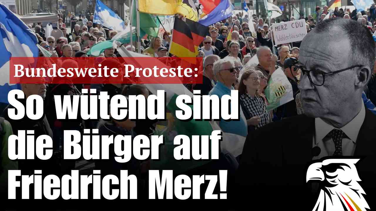 Bundesweite Proteste: So wütend sind die Bürger auf Friedrich Merz!