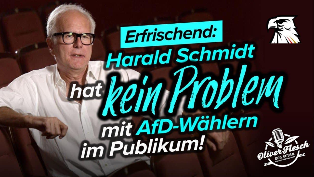 Erfrischend: Entertainer-Legende Harald Schmidt hat KEIN Problem mit AfD-Wählern im Publikum!