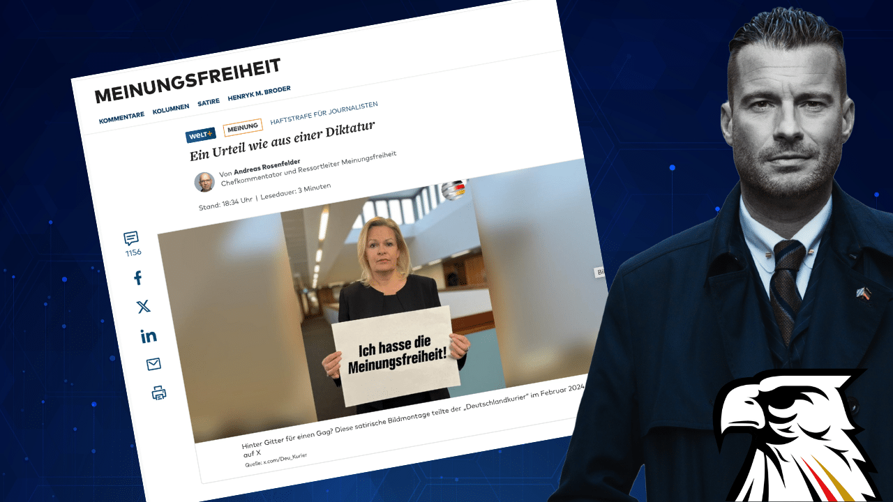 „Ein Urteil wie aus einer Diktatur“: Jetzt wacht auch der Mainstream in Sachen David Bendels auf!