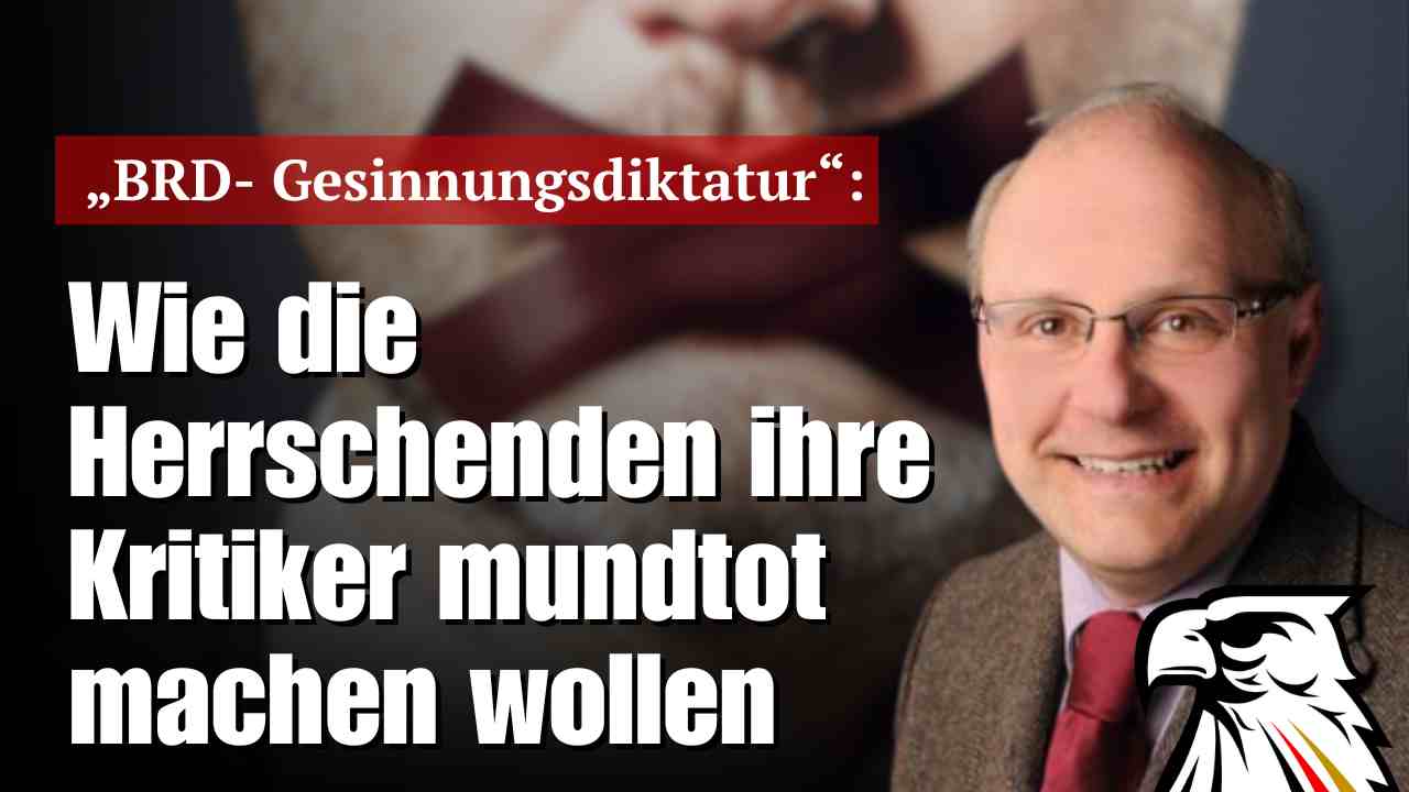„BRD-Gesinnungsdiktatur“: Wie die Herrschenden ihre Kritiker mundtot machen wollen | Felix Dirsch