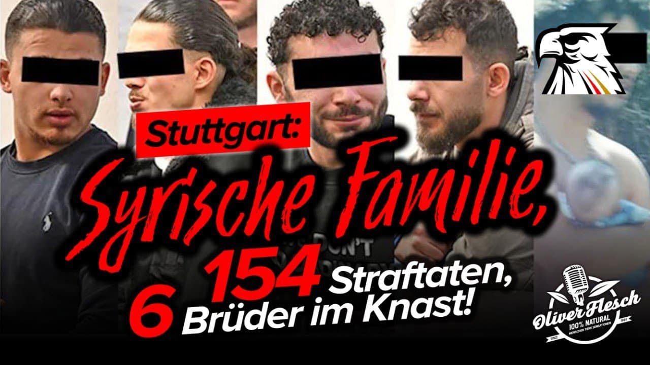 „Asyl“-Albtraum in Stuttgart: 154 Straftaten von syrischer Familie!