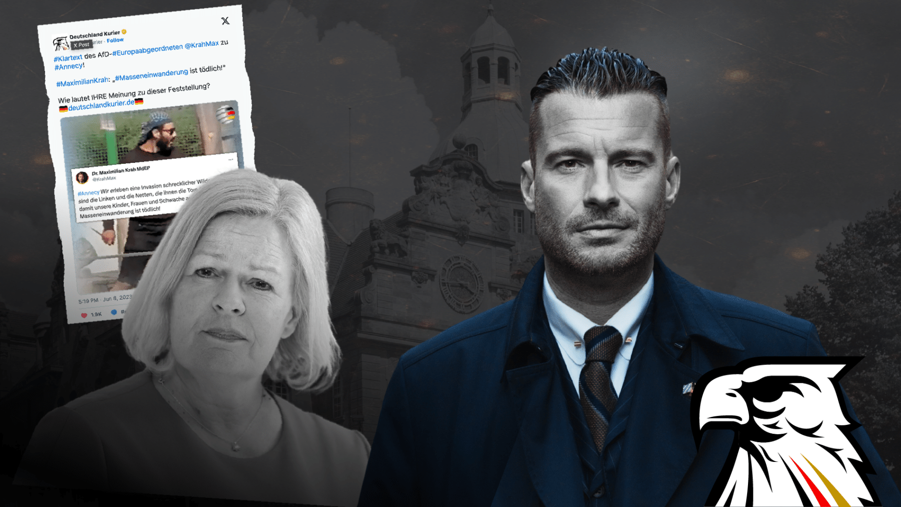 Staatsanwaltschaft Bamberg: Strafantrag gegen DK-Chef Bendels wegen Krah-Tweet zurückgezogen – Faeser-Meme-Verfahren läuft weiter