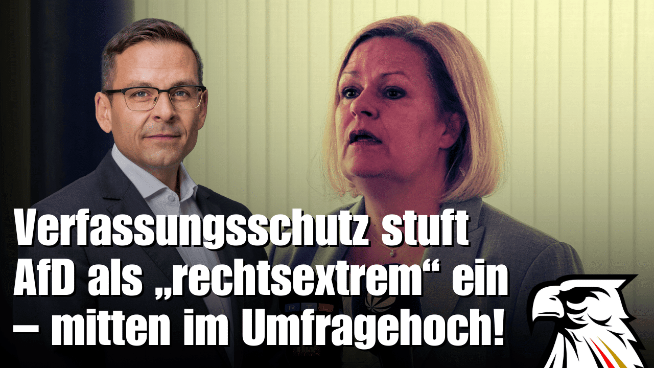 Verfassungsschutz stuft AfD als „rechtsextrem“ ein – mitten im Umfragehoch!