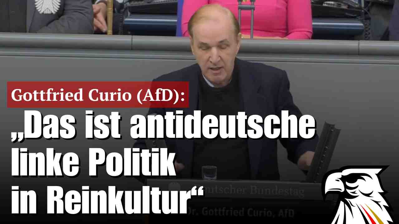 Gottfried Curio (AfD): „Das ist antideutsche linke Politik in Reinkultur“