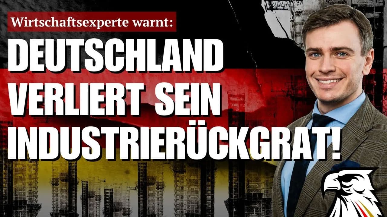 Wirtschaftsexperte warnt: DEUTSCHLAND VERLIERT SEIN INDUSTRIERÜCKGRAT!