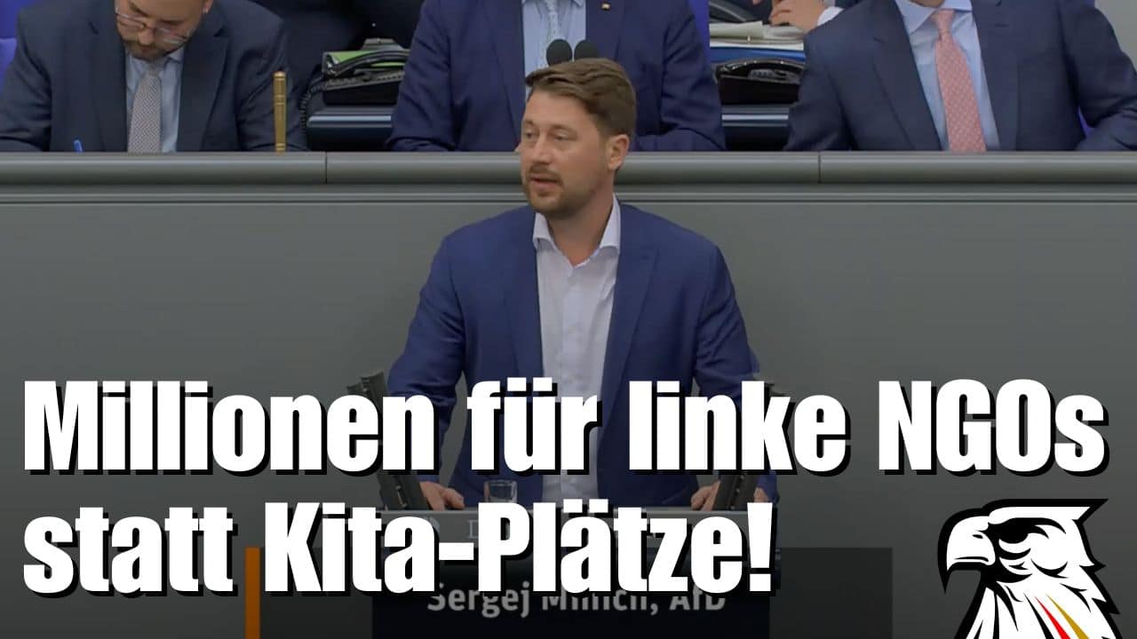 AfD-Abgeordneter rechnet ab: Millionen für linke NGOs statt Kita-Plätze!