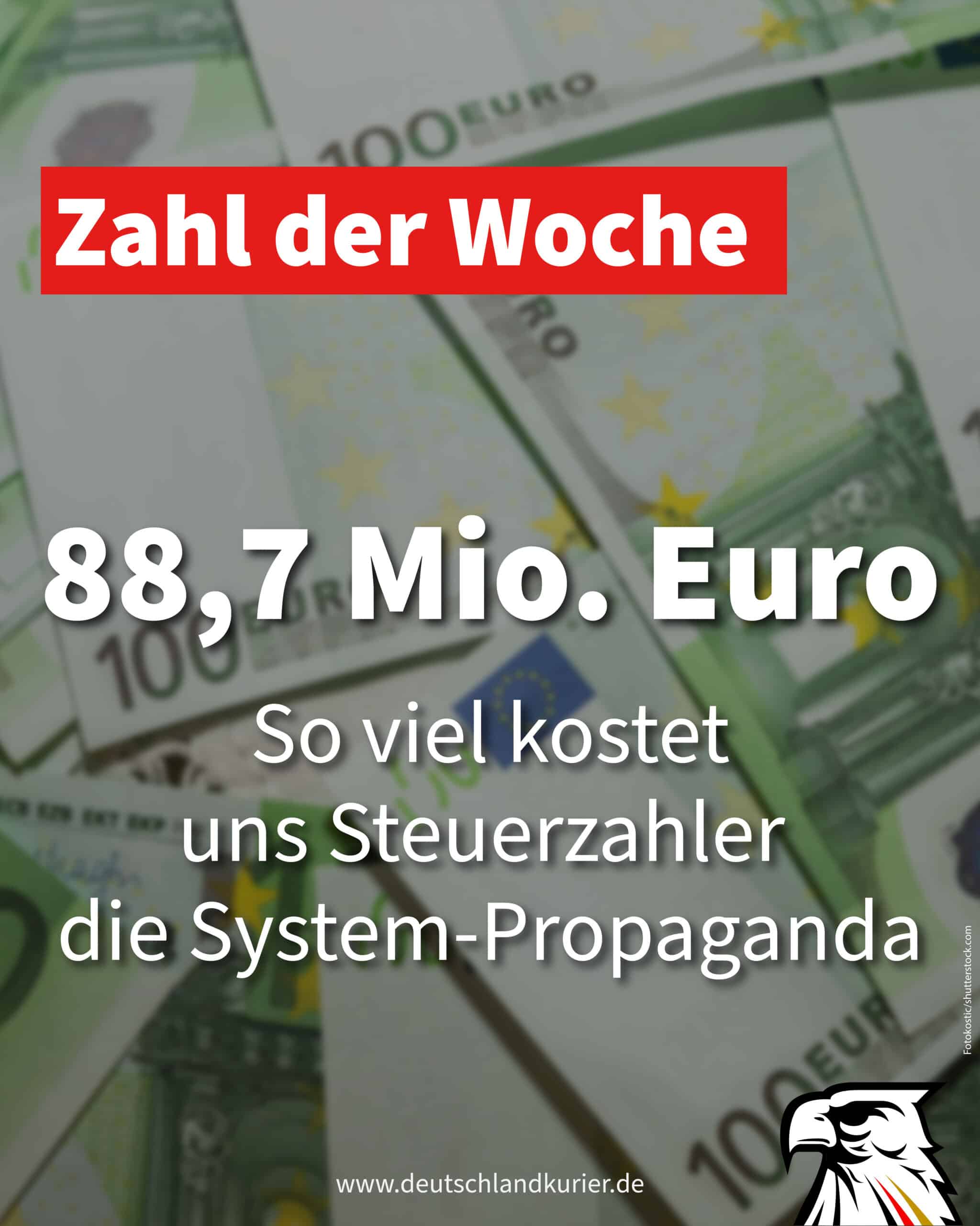 88,7 Mio. Euro So viel kostet uns Steuerzahler die System-Propaganda 88,7 Mio. Euro So viel kostet uns Steuerzahler die System-Propaganda