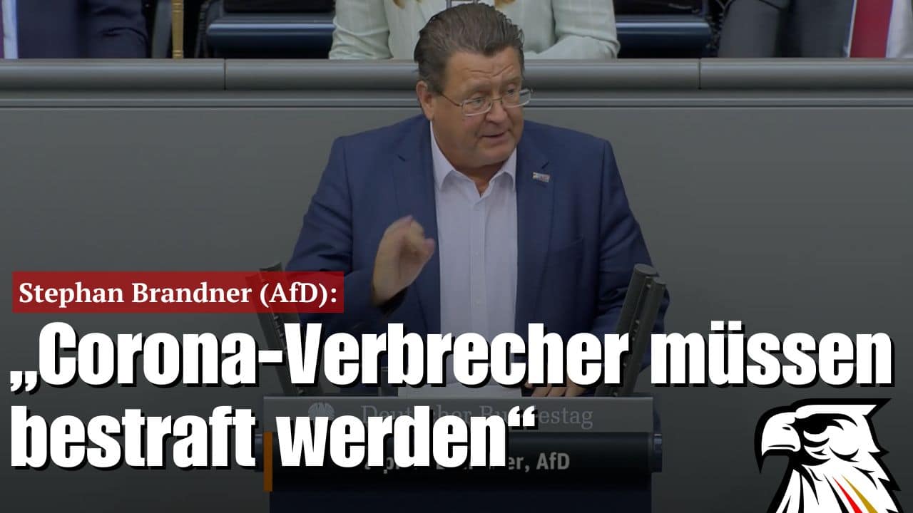 Stephan Brandner (AfD): „Corona-Verbrecher müssen bestraft werden“