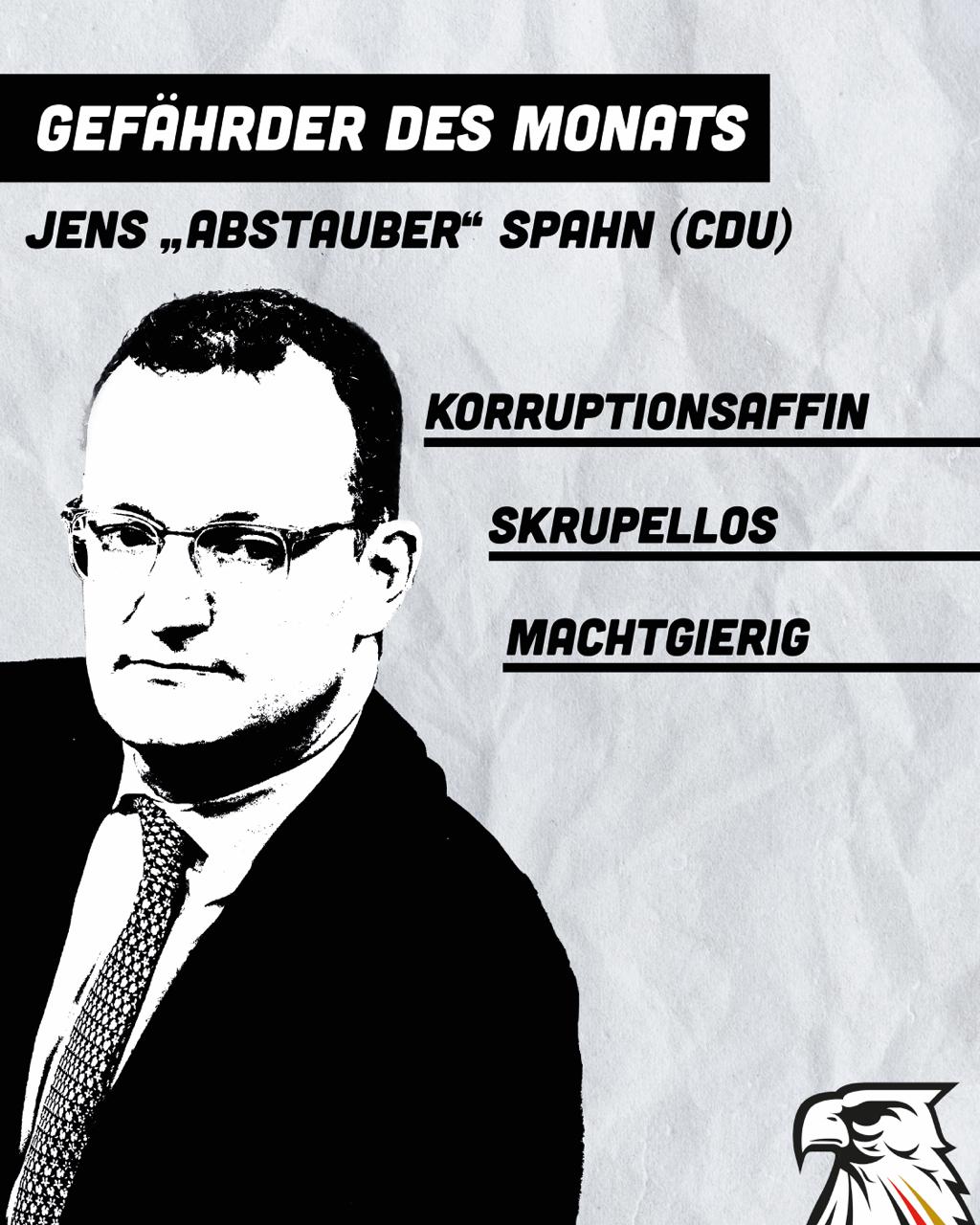 Gefährder des Monats: Jens „Abstauber“ Spahn (CDU)