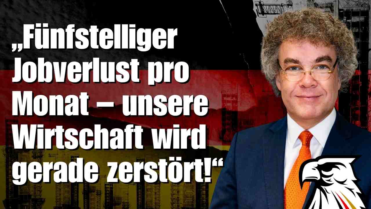 „Fünfstelliger Jobverlust pro Monat – unsere Wirtschaft wird gerade zerstört!“ | Matthias Moosdorf (MdB | AfD Sachsen)