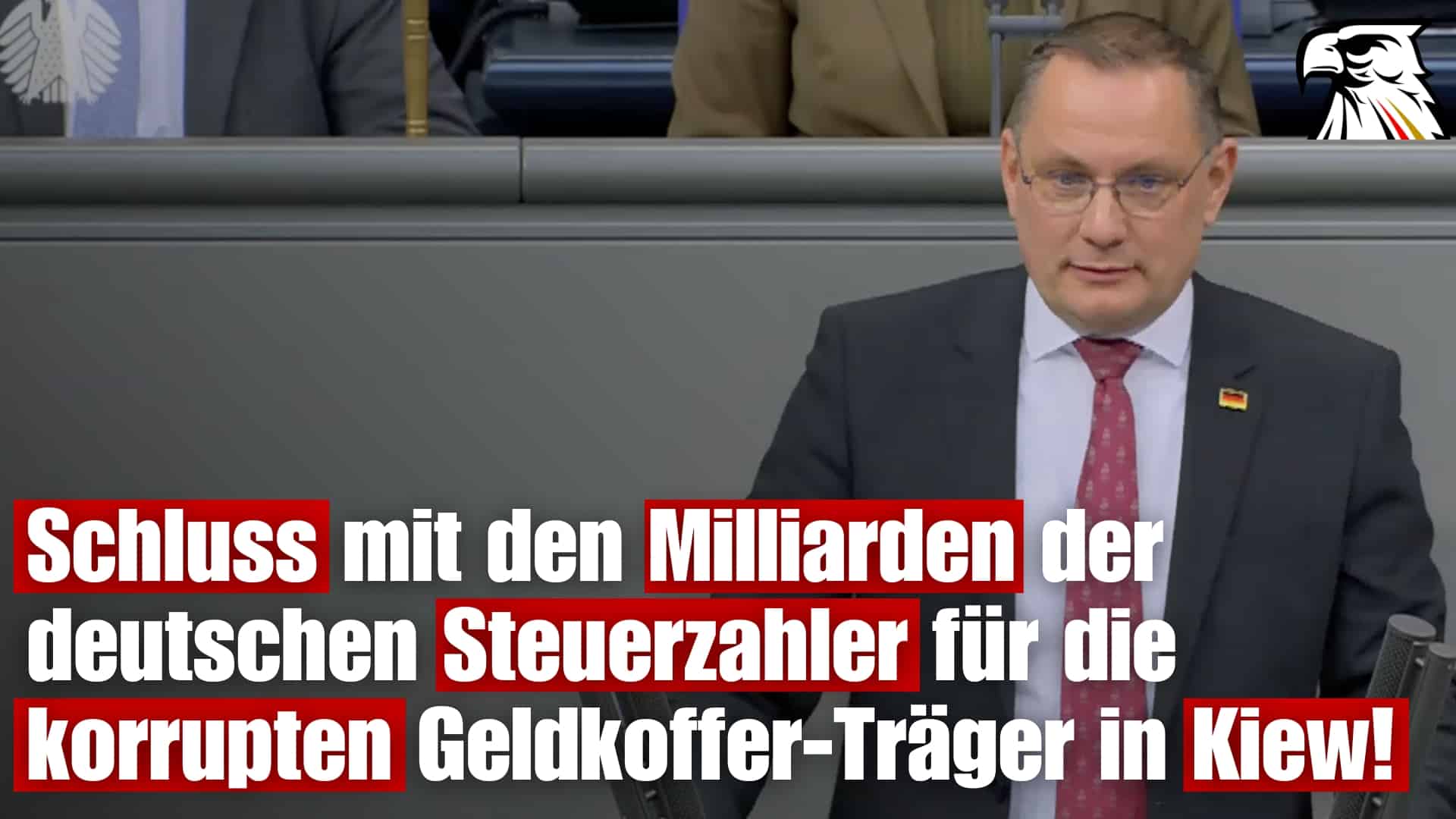 Tino Chrupalla (AfD): Schluss mit den Milliarden der deutschen Steuerzahler für die korrupten Geldkoffer-Träger in Kiew!