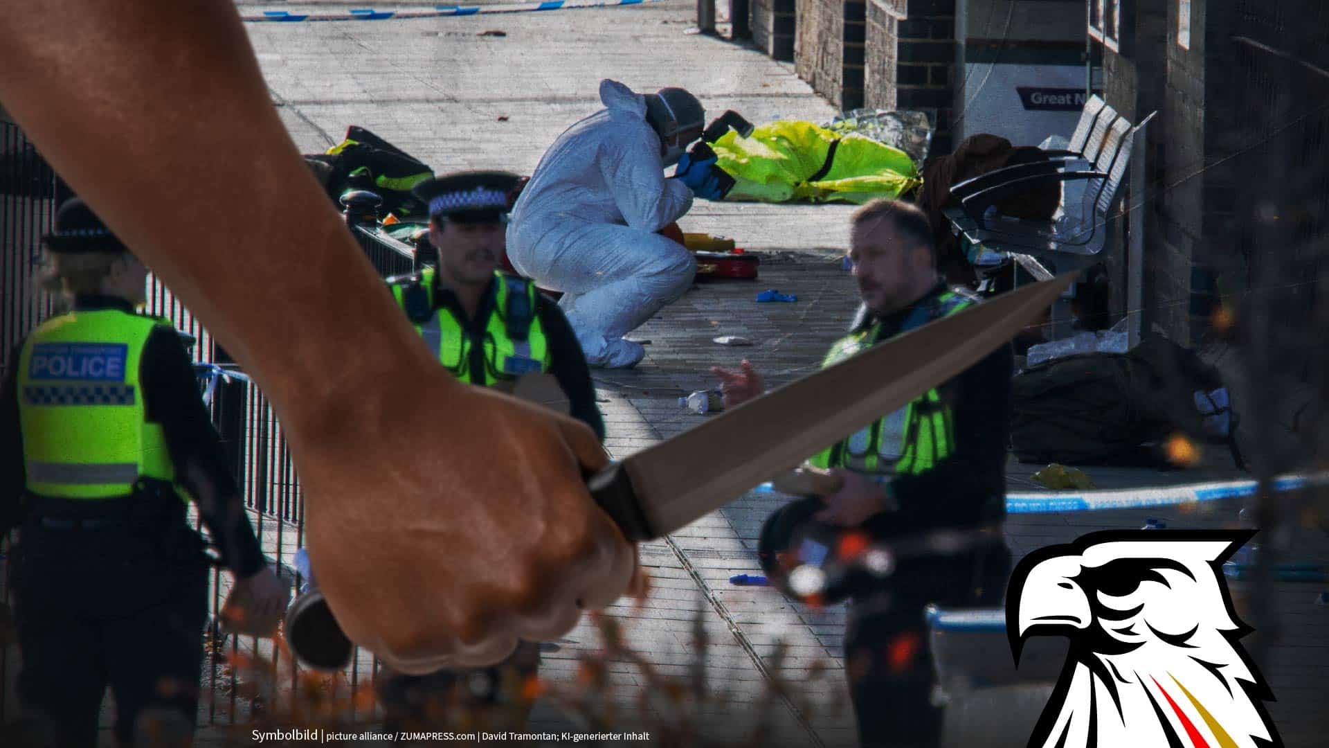 Messer-Blutbad in England: Tatverdächtige sind schwarzer Brite und Migrant aus der Karibik