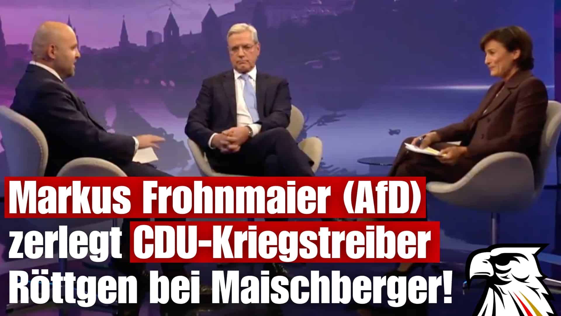 Markus Frohnmaier (AfD) zerlegt CDU-Kriegstreiber Röttgen bei Maischberger! Markus Frohnmaier (AfD) zerlegt CDU-Kriegstreiber Röttgen bei Maischberger!