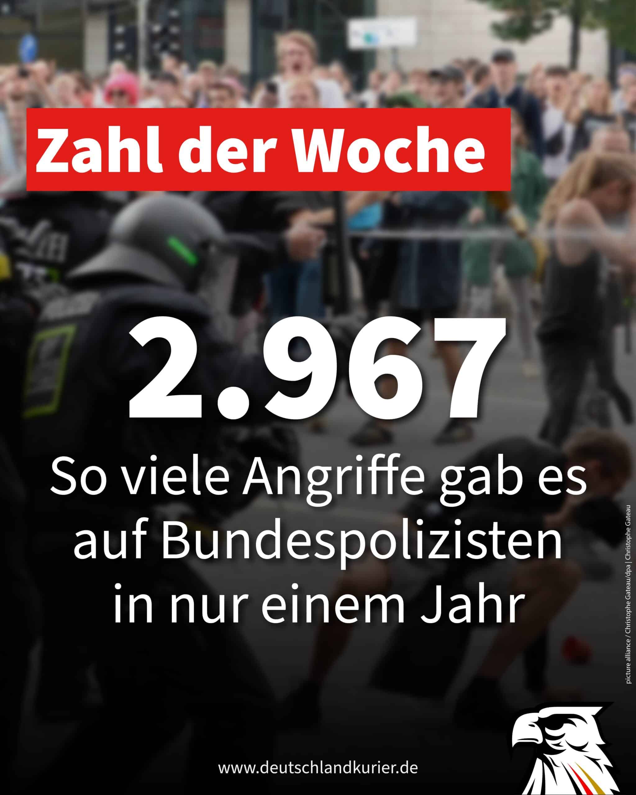 2.967 – So viele Angriffe gab es auf Bundespolizisten in nur einem Jahr