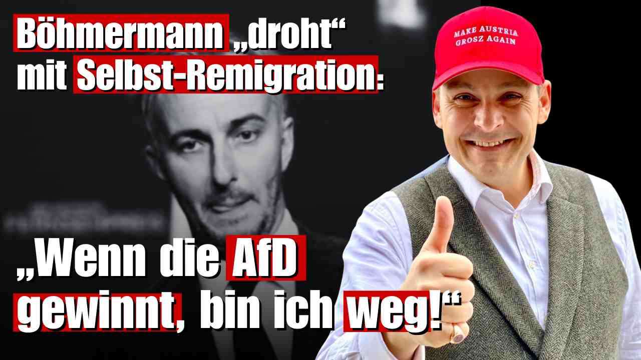 Böhmermann „droht“ mit Selbst-Remigration: „Wenn die AfD gewinnt, bin ich weg!“ | Gerald Grosz