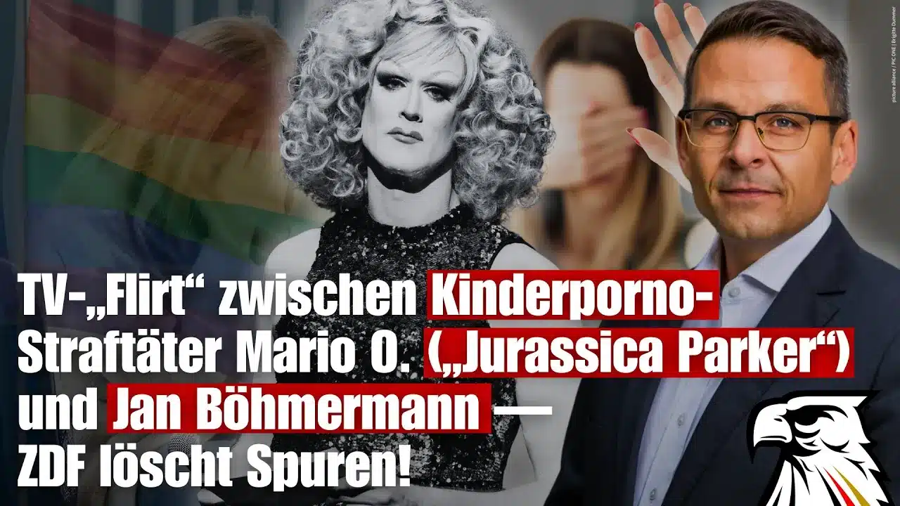 TV-„Flirt“ zwischen Kinderporno-Straftäter Mario O. („Jurassica Parker“) und Jan Böhmermann — ZDF löscht Spuren!