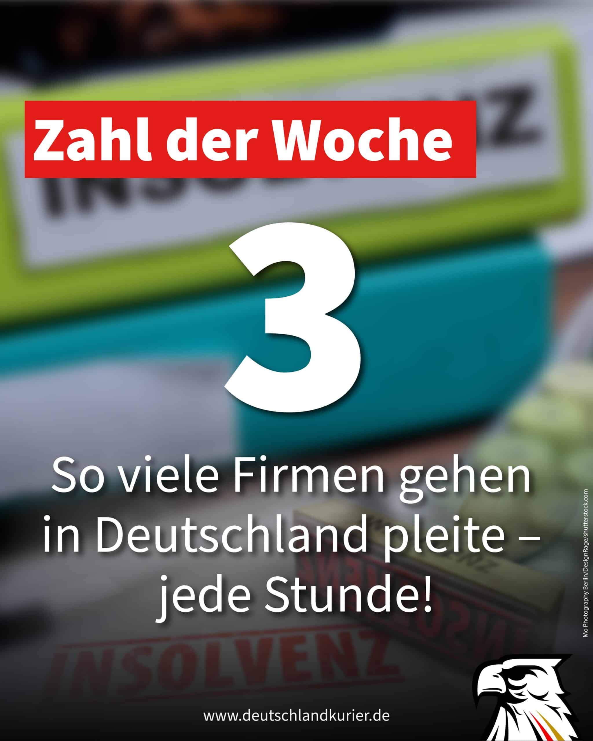 3 – So viele Firmen gehen in Deutschland pleite – jede Stunde! 3 – So viele Firmen gehen in Deutschland pleite – jede Stunde!