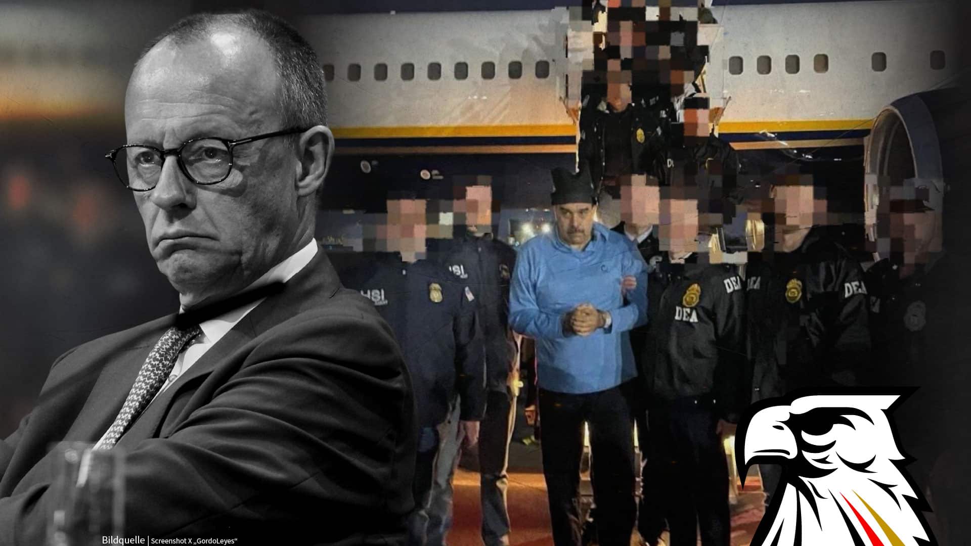 Kanzler Merz hält sich mit Kritik an US-Intervention in Venezuela zurück – Diktator Maduro in New York angekommen